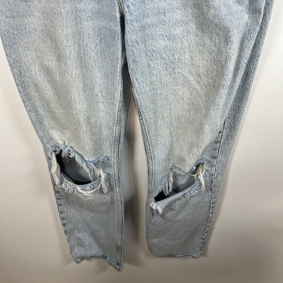 Abercrombie & fitch the dad high rise jeans Women's 27x30 Distressed‎ Grunge - Picture 4 of 9